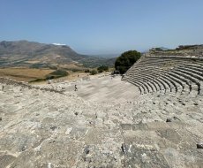 Teatro Greco di Segesta. Prospettiva del teatro greco