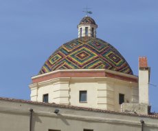 Chiesa di San Michele Arcangelo. La cupola della cattedrale di Alghero