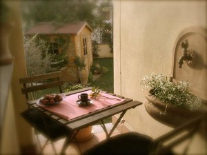 Foto Terrazino della camera Gabriele, sul giardino