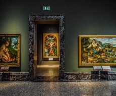 Pinacoteca di Brera. Interni e opere d'arte nella galleria