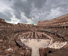 Anfiteatro Flavio - Colosseo. Interno dell'anfiteatro